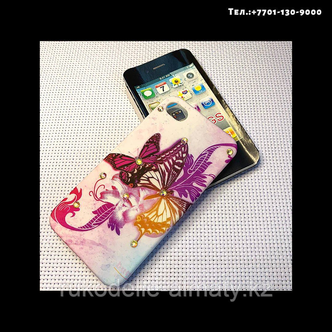 Чехол-крышка на телефон iPhone 4S большие бабочки - фото 2 - id-p76793989