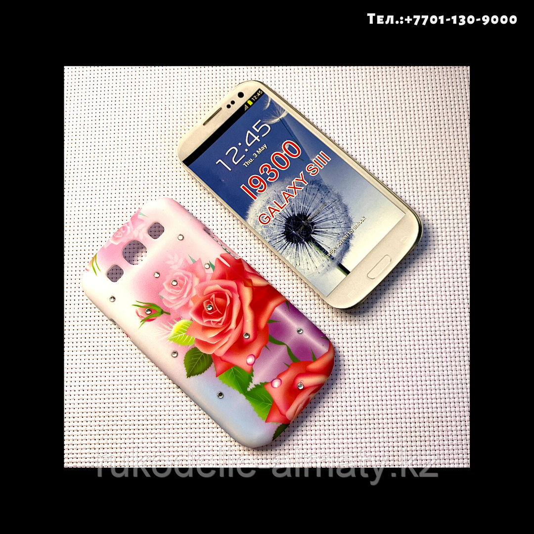 Чехол-крышка на телефон Samsung Galaxy S3/i9300 роза - фото 2 - id-p76757428