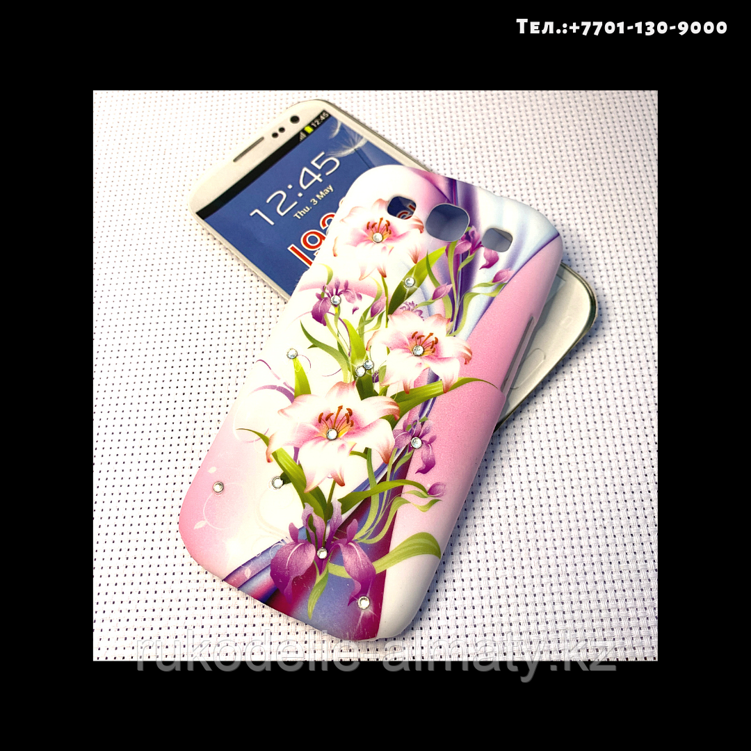 Чехол-крышка на телефон Samsung Galaxy S3/i9300 лилии - фото 2 - id-p76757430