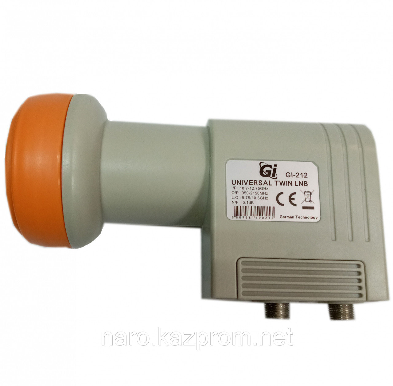 Спутниковый конвертер GI-212 Universal Twin LNB (2 выхода)