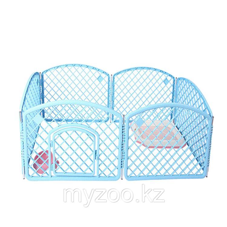 Вольер для собак 6-стенок Plastic Pet Rail розовый