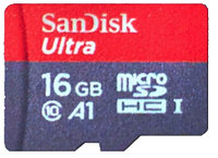 MicroSD карта памяти SDSQUNC-016G-ZN3MN на 16 Гб для потокового видео.