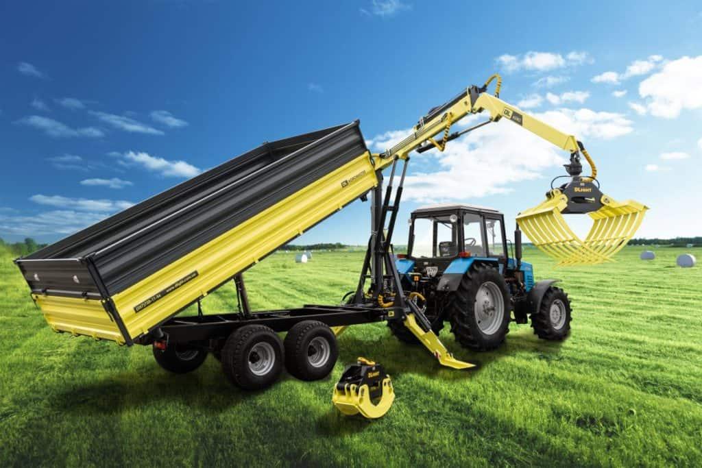 DL Agromaster с гидроманипулятором — новая модель тракторного полуприцепа