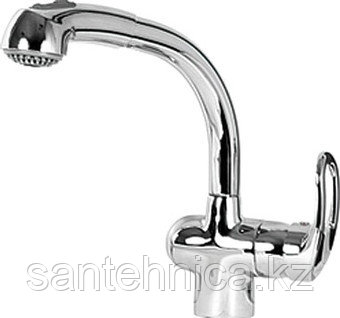 Смеситель для кухни IDDIS Lausanne DK56014C с выдвижным гусаком