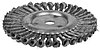Щетка STAYER  дисковая для УШМ, плетенные пучки проволоки 0,5мм, 200мм/22мм