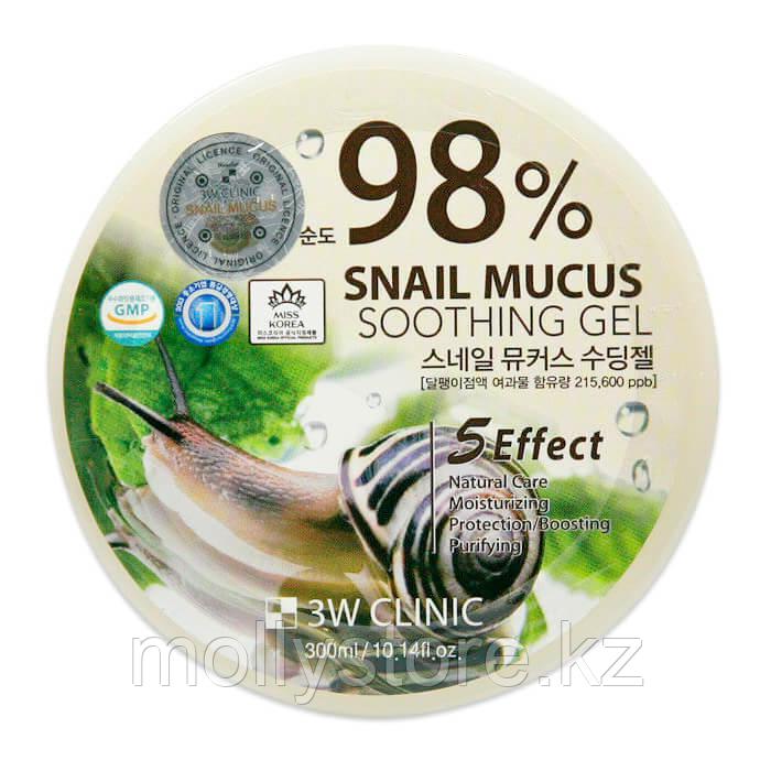 Гель с улиткой 3W Clinic Snail Mucus Soothing Gel 98% 300МЛ