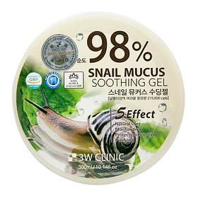 Гель с улиткой 3W Clinic Snail Mucus Soothing Gel 98%  300МЛ