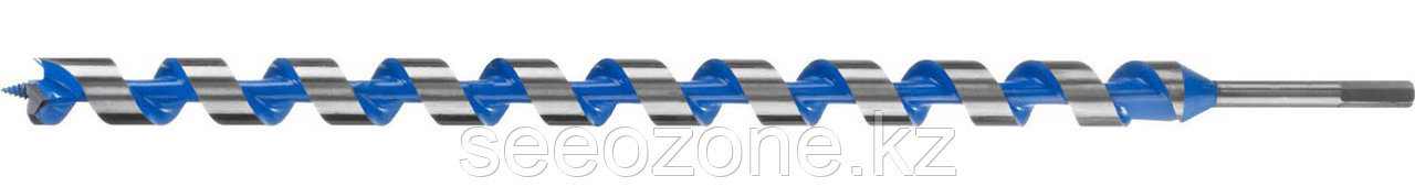 Сверло по дереву ЗУБР, d=30 х 600 мм, HEX хвостовик, спираль Левиса (2948-600-30)
