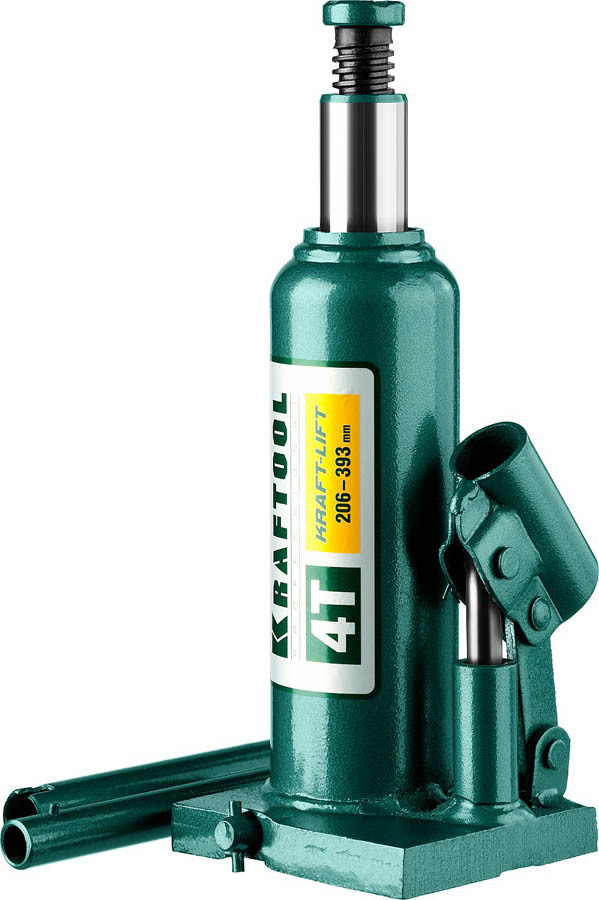 Домкрат бутылочный Kraftool, 4 т., 206-393 мм, серия "Kraft-Lift" (43462-4_z01) - фото 1 - id-p76810500