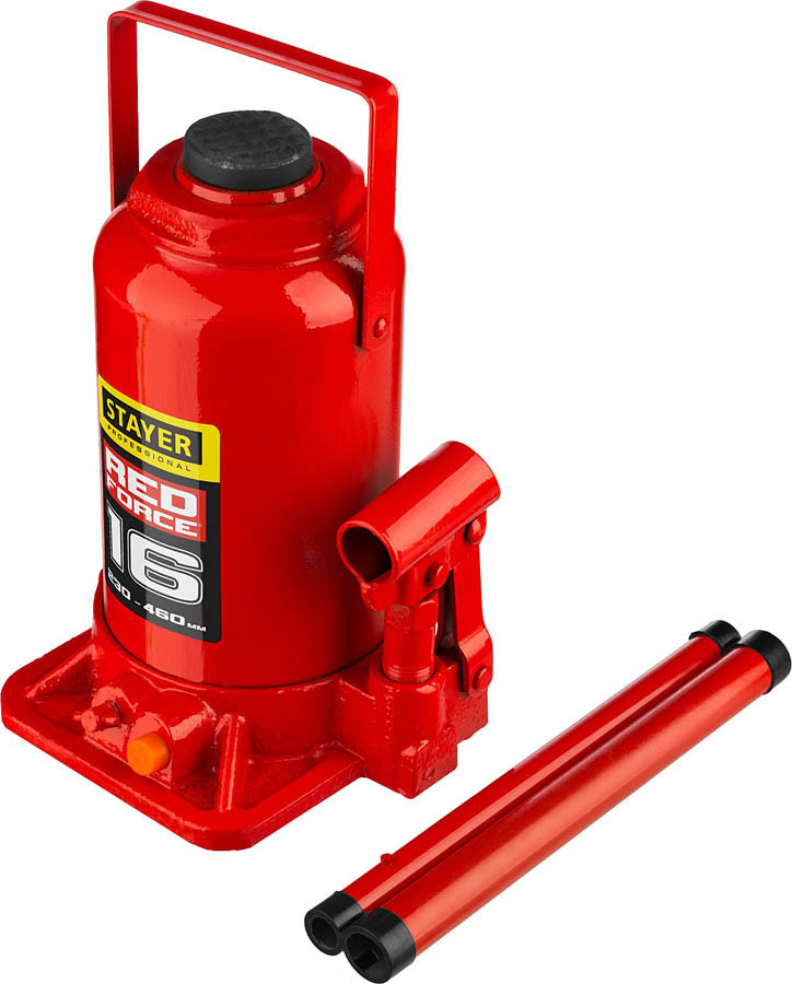 Домкрат бутылочный Stayer, 16 т., 230-460 мм, серия "Red force" (43160-16_z01) - фото 4 - id-p76810511