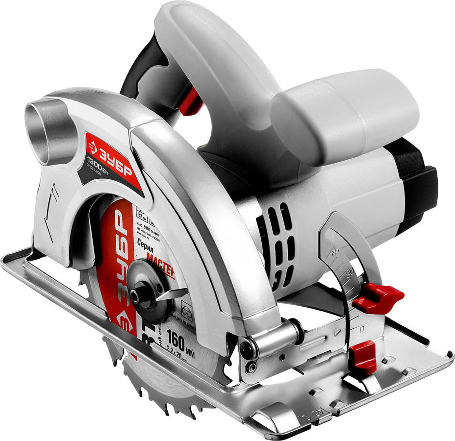 Пила дисковая ЗУБР(пчелка), 1300 Вт, 4500 об/мин, 160 мм (ЗПД-1300)