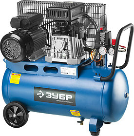 Компрессор воздушный ЗУБР, 2200 Вт, 360 л/мин, 50 л, ременной, масляный (ЗКПМ-360-50-Р-2.2)