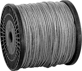 Трос стальной ЗУБР, DIN 3055, в оплетке ПВХ, 2 (3) мм, 200 м, серия "Профессионал" (4-304120-02-03)