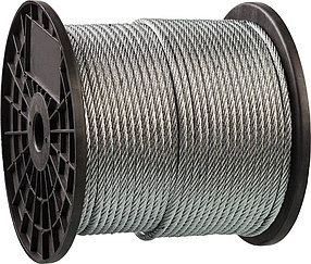 Трос стальной, DIN, ЗУБР, 1 мм, 200 м, серия "Профессионал" (4-304110-01)