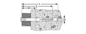 Дюбель-гвоздь полипропиленовый с грибовидным бортиком, ЗУБР, 80 x 6 мм, 950 шт. (4-301350-06-080), фото 2