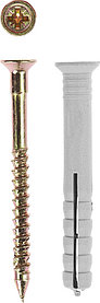 Дюбель-гвоздь полипропиленовый с потайным бортиком, ЗУБР, 140 x 8 мм, 500 шт. (4-301340-08-140)