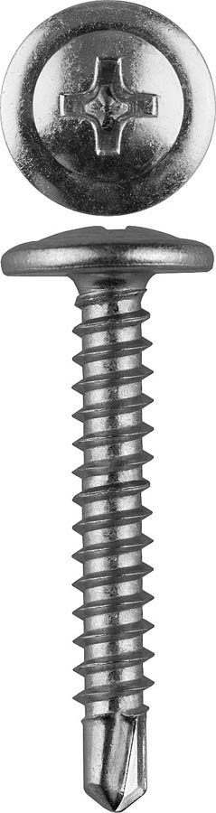Саморезы по металлу с прессшайбой и сверлом, ЗУБР, 19 х 4.2 мм, 8 000 шт. (4-300210-42-019)