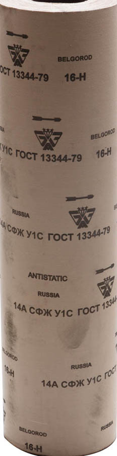 Шлифовальная шкурка, 800 мм x 30 м, № 16(Р80), в рулоне, на тканевой основе (3550-016_z01) - фото 1 - id-p76810888