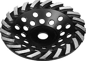 Чашка турбо, ЗУБР, 180 мм, L- 22.2 мм, алмазная, сегментная, серия "Профессионал" (33370-180)