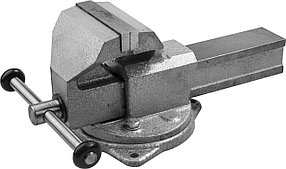 Тиски Зубр 140 мм,  слесарные с поворотным основанием  (32608-140)