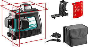 Нивелир лазерный Kraftool, 20-70 м, 360 градусов,, сверхъяркий, IP54, точн. 0,2 мм/м, держатель, в (34640-2)