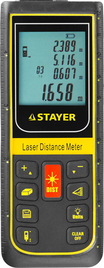 Лазерный дальномер Stayer, дальность 100 м, точность 2 мм (34959) - фото 1 - id-p76811049