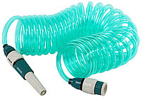 Шланг спиральный, Raco, 7.5 м, с наконечником и двумя внешними соединителями (4270-55895)