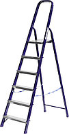 Лестница стремянка, Сибин, 6 ступен.., алюминий, максимальная нагрузка 150 кг (38803-06)