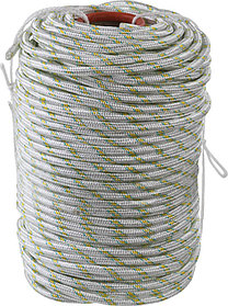 Фал плетёный полипропиленовый с сердечником Сибин, 100 м, 10 мм, 24-прядный, 1300 кгс (50220-10)