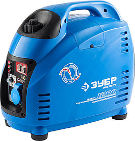 Генератор бензиновый, ЗУБР, 1/1.2 кВт, Инверторный, однофазный, синхронный  (ЗИГ-1200)