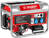 Генератор бензиновый, ЗУБР, 2.5/2.8 кВт, однофазный, синхронный, щеточный (ЗЭСБ-2800-Э)