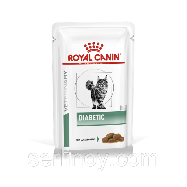 Royal Canin Diabetic Feline в соусе, влажный корм для кошек страдающих сахарным диабетом
