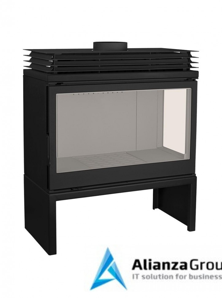 Печь-камин Liseo Castiron LCI 9 GFR Stove, стекло справа