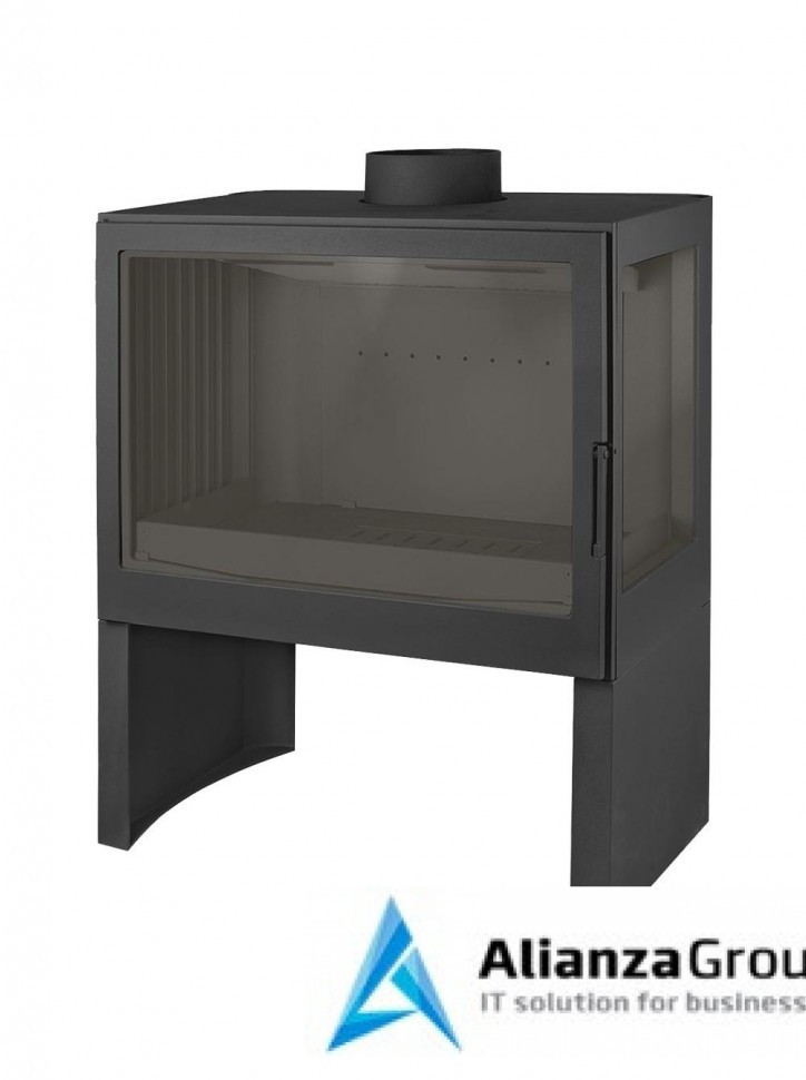Печь-камин Liseo Castiron LCI 7 GFR Stove, стекло справа