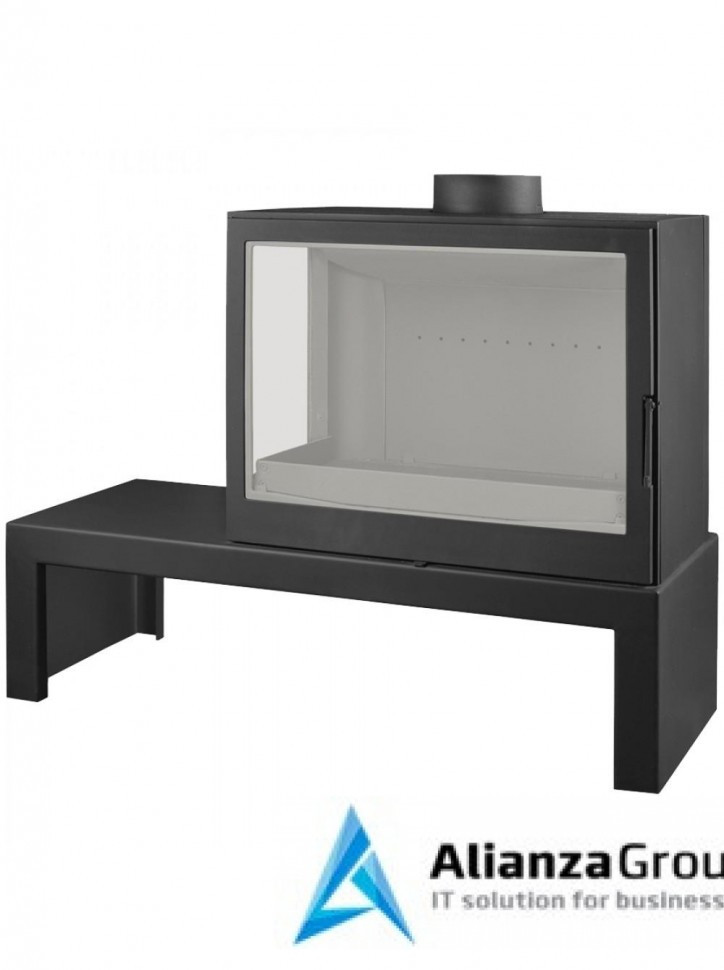 Печь-камин Liseo Castiron LCI 7 GFL Table, стекло слева