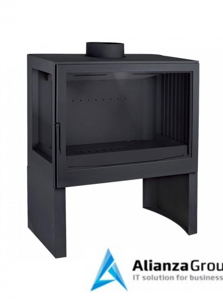 Печь-камин Liseo Castiron LCI 7 GFL Stove, стекло слева