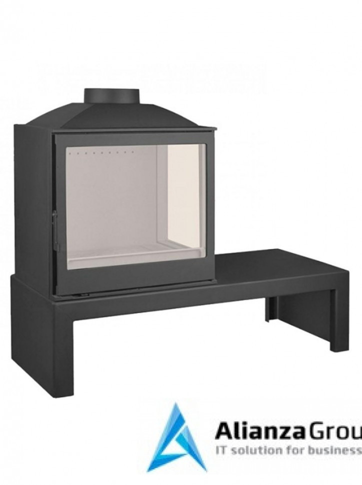Печь-камин Liseo Castiron LCI 5 GFR Table, стекло справа