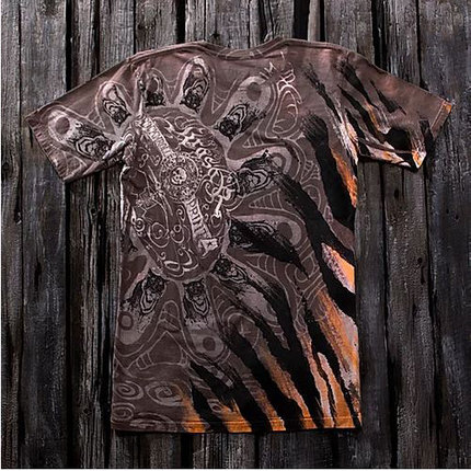 Тигр африка тотальная футболка мужская, фото 2