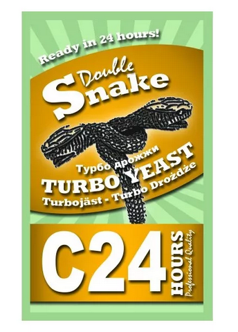 Спиртовые дрожжи DoubleSnake C24 Turbo, 175 г (до 08.2021г)