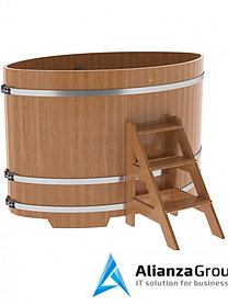 Купель для бани и сауны Bentwood овальная из дуба (1,15Х1,83 H=1,20)