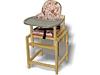 Стол-стул для кормления Вилт "СТД-07", (СТД0706 розовый + серый)