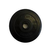 Диск обрезиненный черный Barbell Atlet D=26 мм 2,5 кг