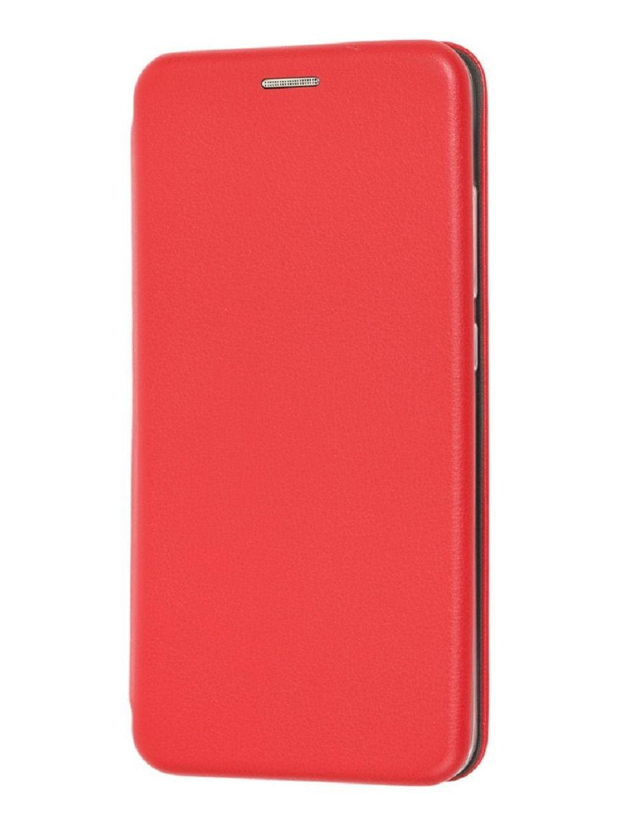 Кожаный книжка-чехол Open case для Samsung Galaxy A20s (Красный)