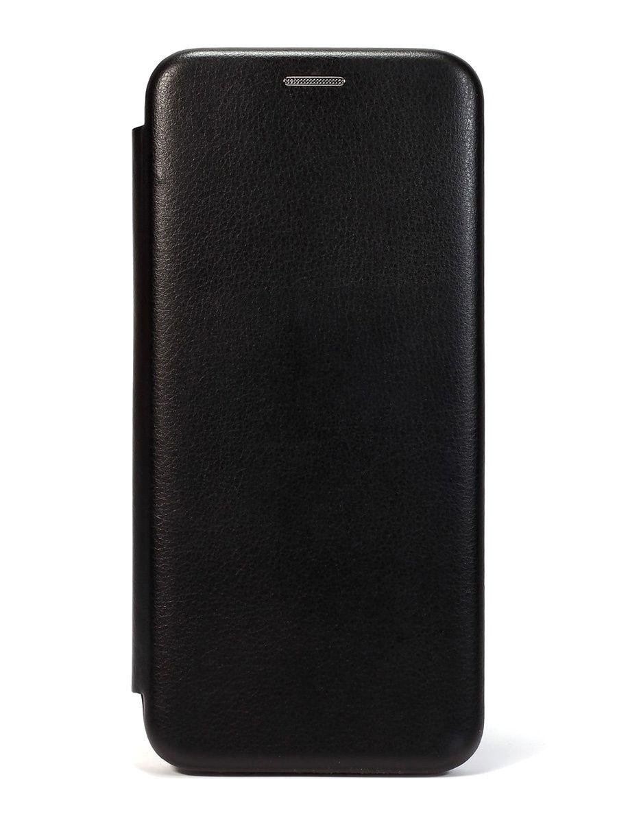 Кожаный книжка-чехол с магнитом Open case для Samsung Galaxy A70 (Черный)