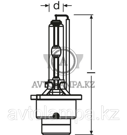 66240CBI D2S 35W P32D-2 4X1 1A OSRAM - фото 3 - id-p76868561