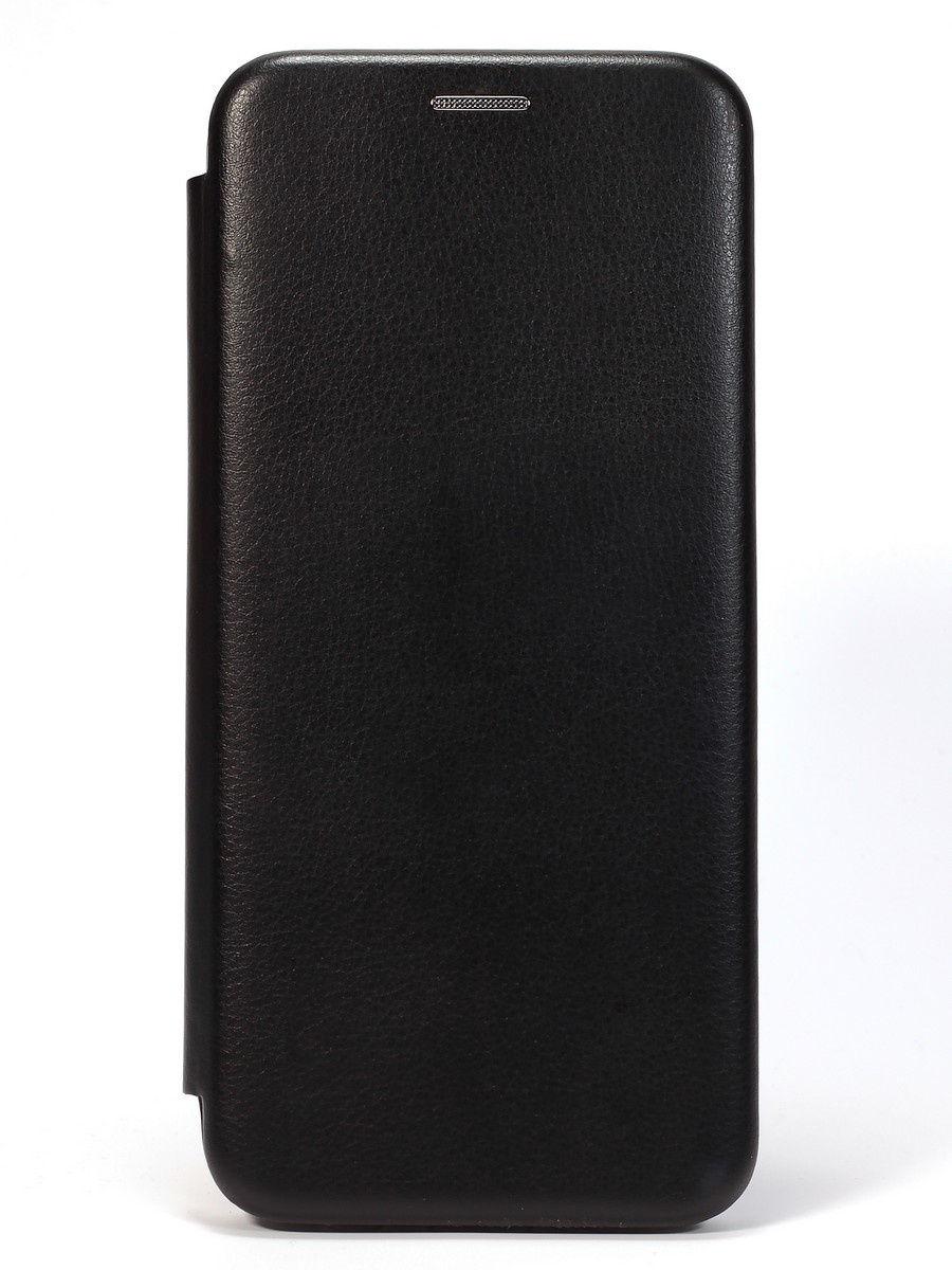 Кожаный книжка-чехол Open case для Samsung Galaxy A01 (Черный)