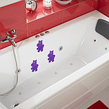Мини-коврик для ванны Доляна «Бегемотик», 12×13 см, цвет фиолетовый, фото 5