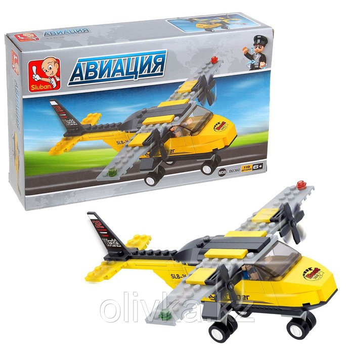 Конструктор Авиация «Самолет», 110 деталей