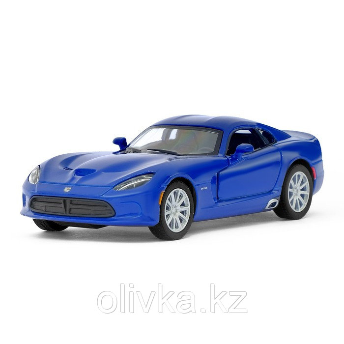 Машина металлическая SRT Viper GTS, 1:36, открываются двери, инерция, цвет синий