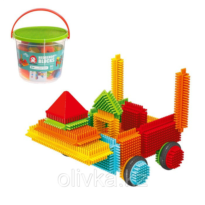 Конструктор игольчатый BRISTLES, 80 деталей